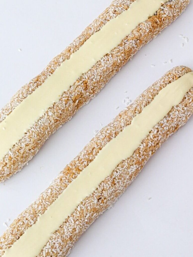 Coconut White Chocolate Date Roll