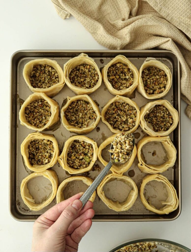 Pistachio Baklava Cups