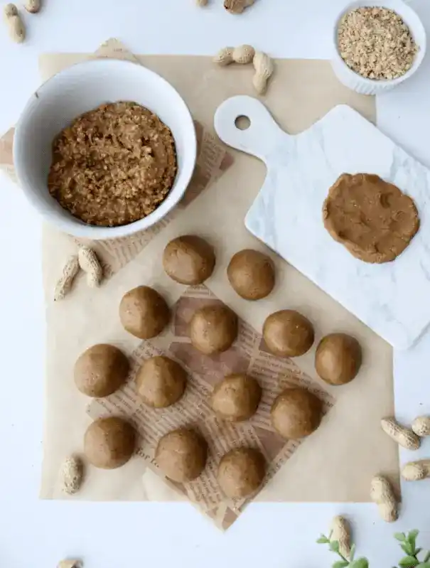Peanut Butter Mamoul Cookies