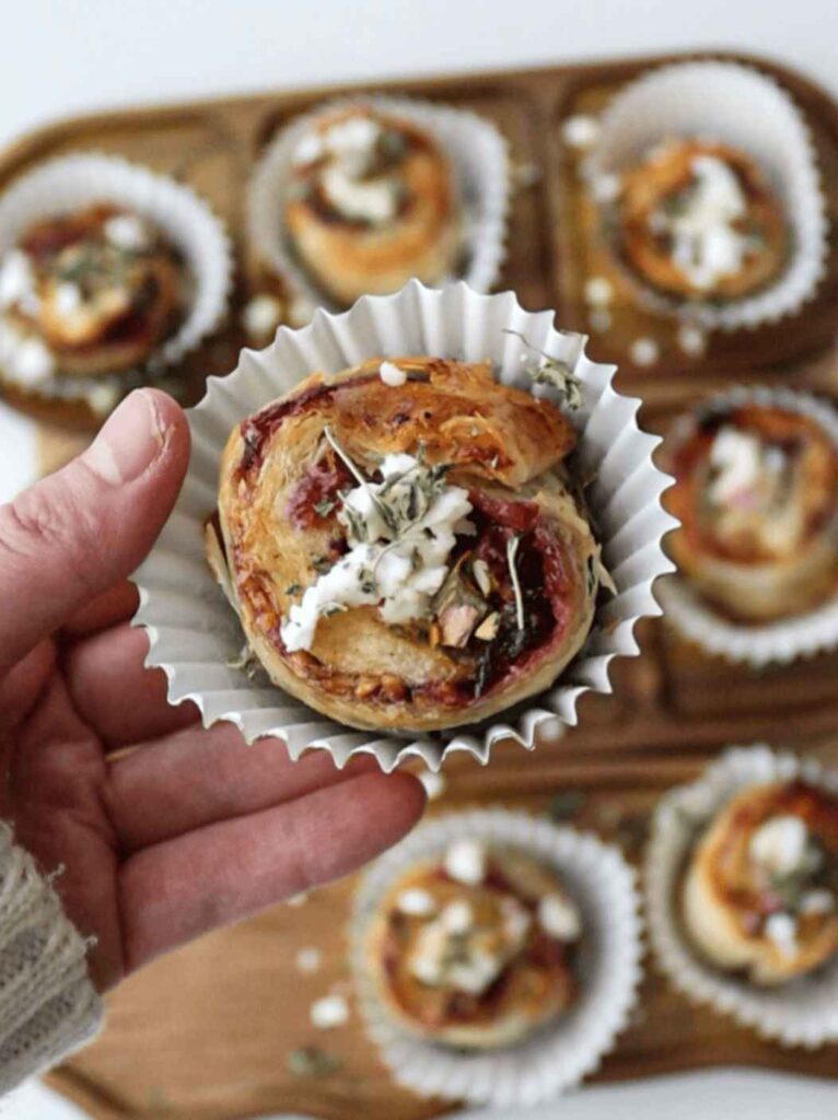 Cranberry Feta Phyllo Bites