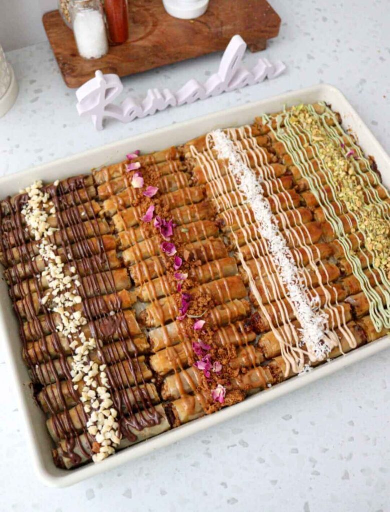 Baklava Rolls in 4 Fillings
