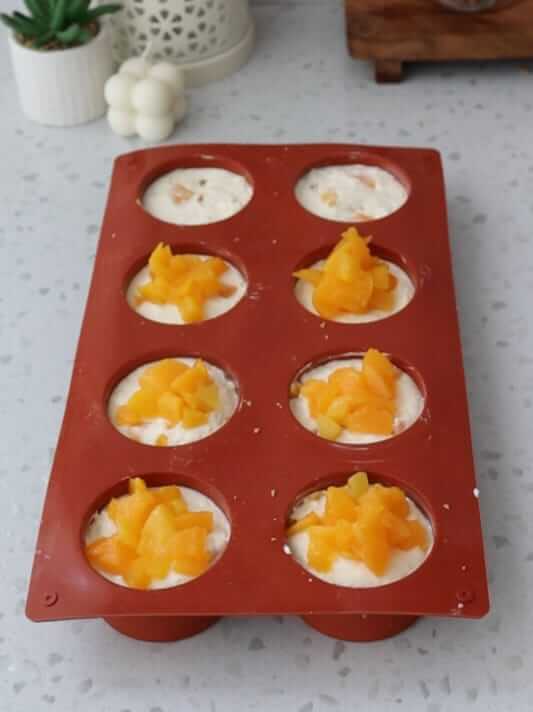 Peach Mini Cheesecakes